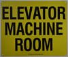 ELEVATOR MACHINE ROOM SIGN (ALUMINUM SIGNS