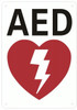 AED SIGN- AUTOMATED EXTERNAL DEFIBRILLATOR INSIDE