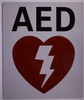 AUTOMATED DEFIBRILLATOR AND FIRST AID SIGNS