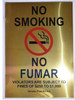 SIGNS NO SMOKING VIOLATORS ARE