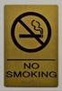 SIGNS NO SMOKING Sign -Tactile