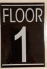 FLOOR NUMBER ONE (1) SIGN -