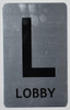 SIGNS Lobby Sign (Brush Aluminium, 5X8)-The Mont