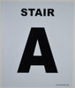 SIGNS Stair A Sign (White, Rust Free