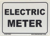 ELECTRIC METER SIGN (WHITE 7X10 ALUMINIUM
