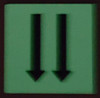 SIGNS PHOTOLUMINESCENT DOOR IDENTIFICATION LETTER TWO ARROW