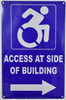 SIGNS Access at Side of