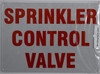 SIGNS Sprinkler Control Valve Sign (Reflective !!!!!!!