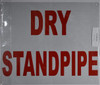 Dry Standpipe Sign (White, Reflective, Aluminium