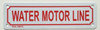 SIGNS WATER MOTOR LINE SIGN