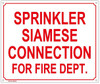 FIRE DEPARTMENT CONNECTION SIGNS