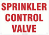 Sprinkler Control Valve Sign (White Background,