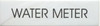 WATER METER SIGN - PURE WHITE