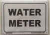 SIGNS WATER METER SIGN - PURE WHITE