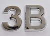 Apartment Number 3B Sign/Mailbox Number Sign,