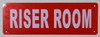 Riser Room Sign (Aluminium,Reflective !!!, RED