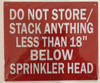 SIGNS Do Not Store/Stack Anything