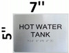 HOT WATER TANK  hpd sign