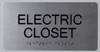 TACTILE HOTEL ELECTRIC CLOSET - SIGN