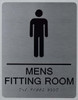 Men'S Fitting Room Sign -Tactile Signs