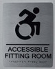 ACCESSIBLE FITTING ROOM SIGN ADA