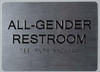 All Gender Restroom Sign -Tactile Signs