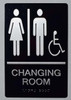 Changing Room ACCESSIBLE Sign -Tactile Signs