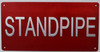 SIGNS Standpipe Sign -Tactile Signs