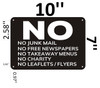 No Junk Mail sign-black