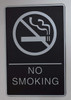 ADA NO Smoking Sign with Braille