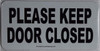 SIGNS 2 Pack-Please Keep Door Closed Sign