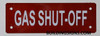 SIGNS Gas Shut Off Sign