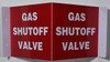 SIGNS Gas Shut Off Valve
