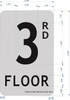 SIGNS 3rd floor SIGN (BRUSH