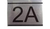 APARTMENT NUMBER SIGN -2A