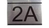 SIGNS APARTMENT NUMBER SIGN -2A -BRUSHED ALUMINUM