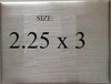 APARTMENT NUMBER SIGN -4A -BRUSHED ALUMINUM