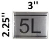 SIGNS APARTMENT NUMBER SIGN -5L