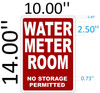 WATER METER ROOM SIGN