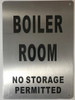 SIGNS Boiler Room Sign (Brushed