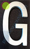 SIGNS Aluminum Letter G Sign (Brush Silver,Double