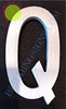 Aluminum Letter Q Sign