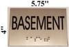 SIGNS BASEMENT Sign -Tactile Signs