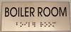 SIGNS BOILER ROOM Sign -Tactile Signs Tactile