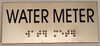 SIGNS WATER METER Sign -Tactile Signs