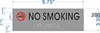 NO SMOKING SIGN - BRAILLE-STAINLESS STEEL