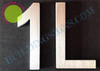 Apartment Number 1L Sign (Brush Silver,Double