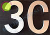 SIGNS Apartment Number 3C Sign (Brush Silver,Double