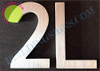 SIGNS Apartment Number 2L Sign (Brush Silver,Double