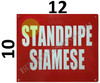 SIGNS Standpipe Siamese Sign (Aluminium